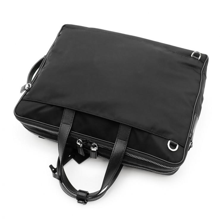 PRADA（プラダ） 未使用品 Re-Nylon x サフィアーノレザー ブリーフ