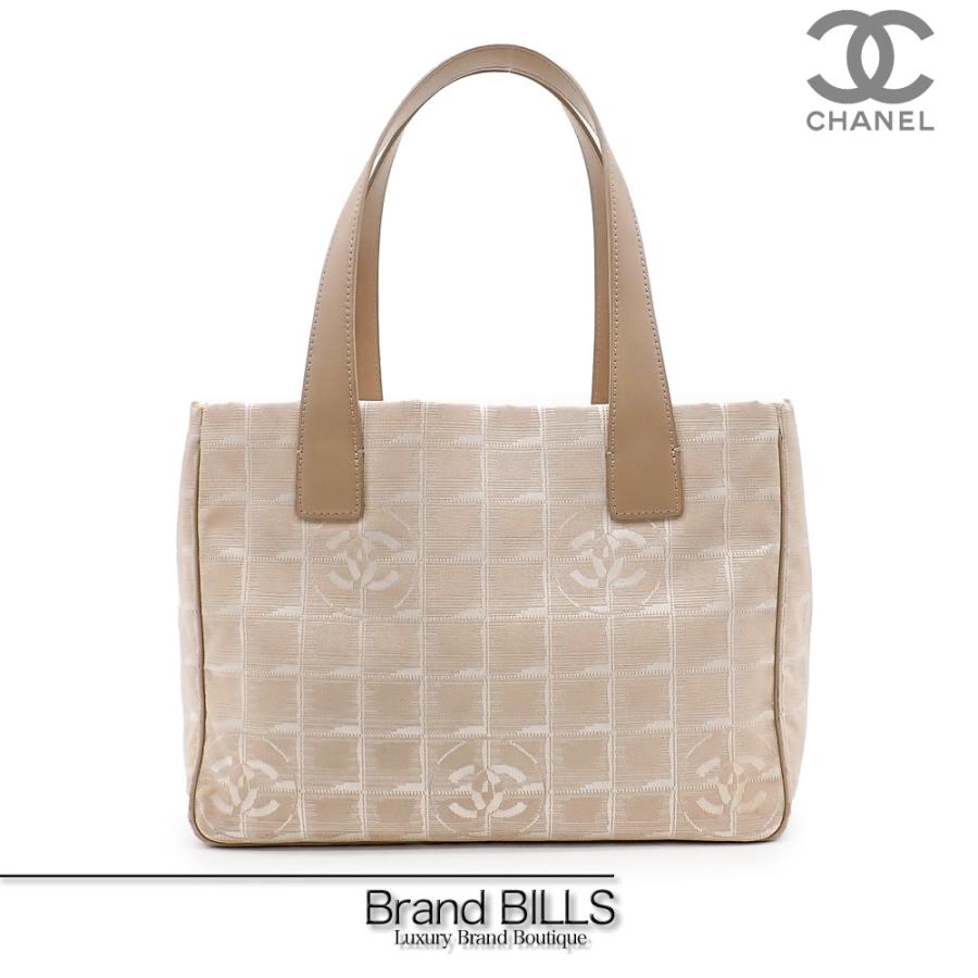 美品」CHANEL トートバッグ ニュートラベルライントートPM ジャガード
