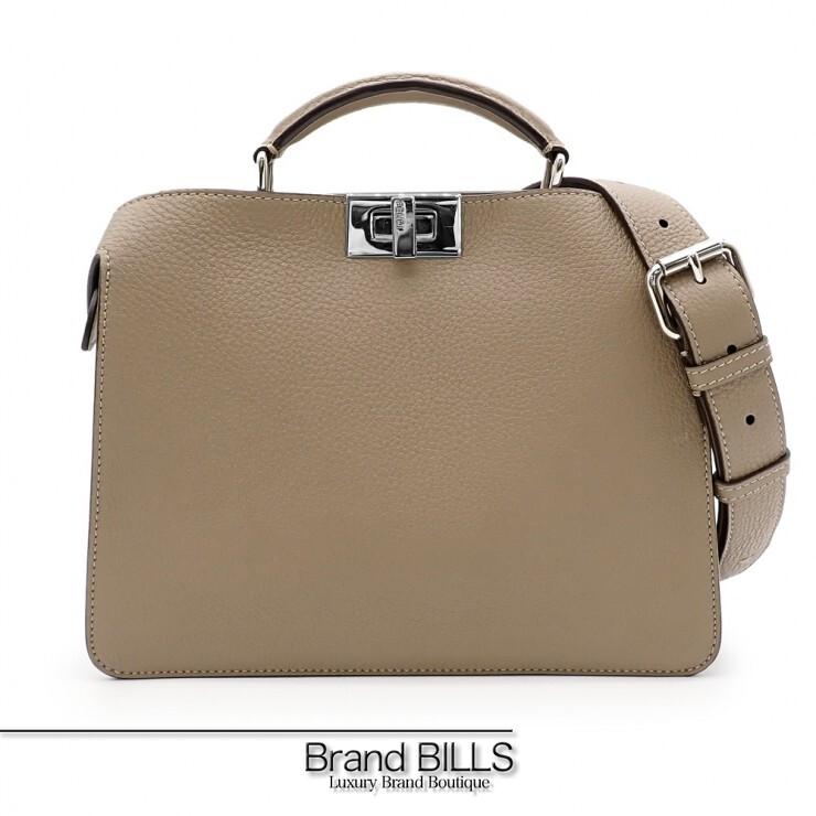 未使用品 FENDI フェンディ ピーカブー アイシーユー スモール 7VA530 レザー グレージュ メンズ FENDI（フェンディ） 未使用品 ピーカブー アイシーユー スモール