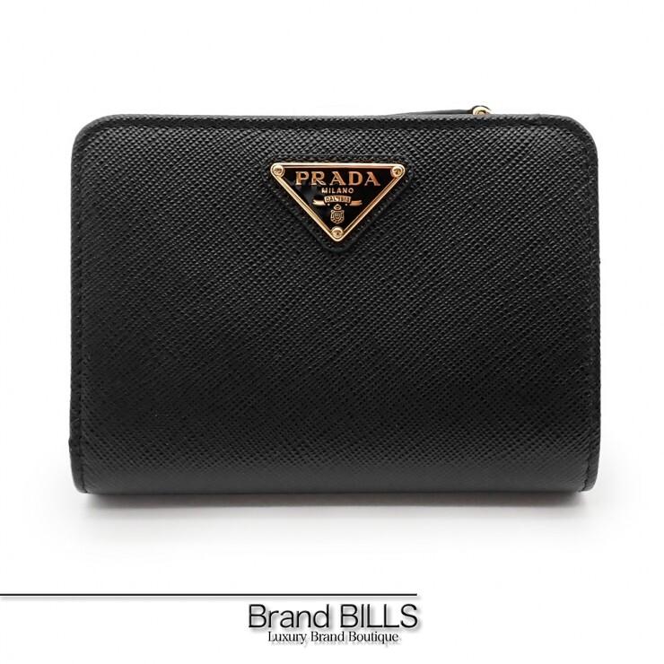 新古品　PRADA プラダ　1ML018 サフィアーノトライアングルロゴ　財布 PRADA（プラダ） 未使用品 サフィアーノトライアングル 財布 折り財布