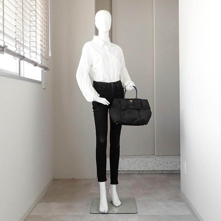 PRADA（プラダ） 美品 フィオッコ ハンドバッグ リボン BN1601 