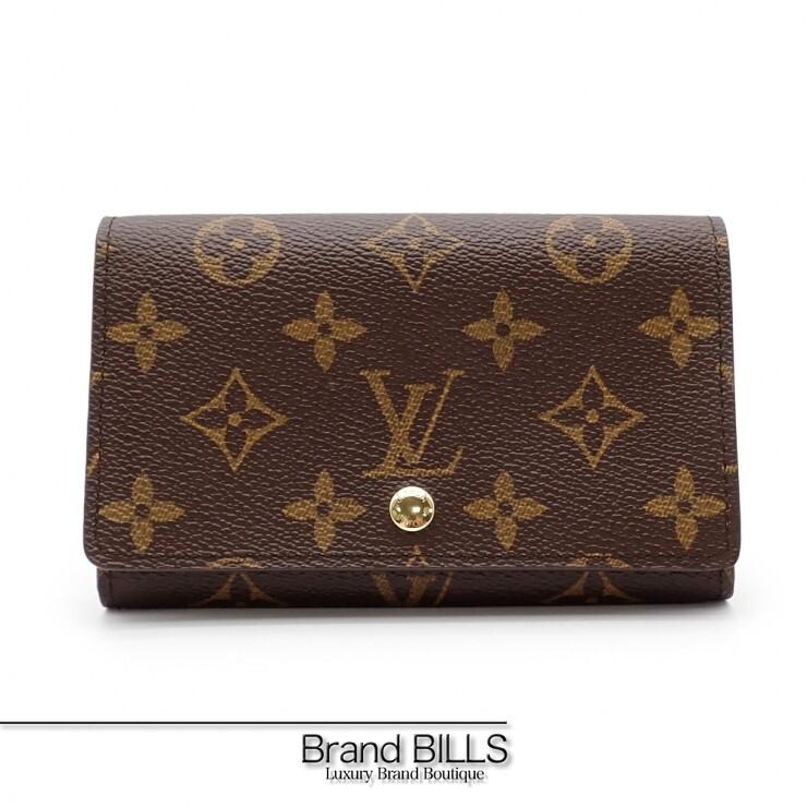 ルイヴィトン ポルトモネジップ 二つ折り財布 モノグラム ブラウン トレゾール LOUIS VUITTON（ルイ・ヴィトン） 財布 モノグラム レディース