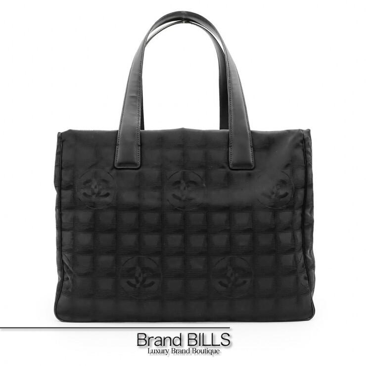 CHANEL シャネル ニュートラベルライン ブラックトートバッグ