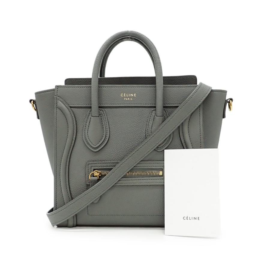 CELINE 美品 セリーヌ ラゲージ ナノショッパー ハンドバッグ CELINE 美品 セリーヌ ラゲージ ナノショッパー ハンドバッグ