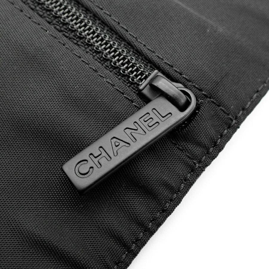 CHANEL ブラックレザー 折りたたみ　アクセサリー　ポーチ　新品未使用 CHANEL（シャネル） 未使用品 ジュエリーポーチ アクセサリーポーチ