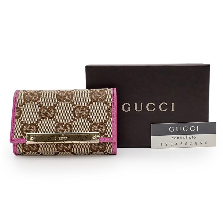【最終値引】GUCCI GGキャンバス キーケース ベージュ 新品未使用 GUCCI（グッチ） 未使用品 GGキャンバス キーケース 6連 127048 GG