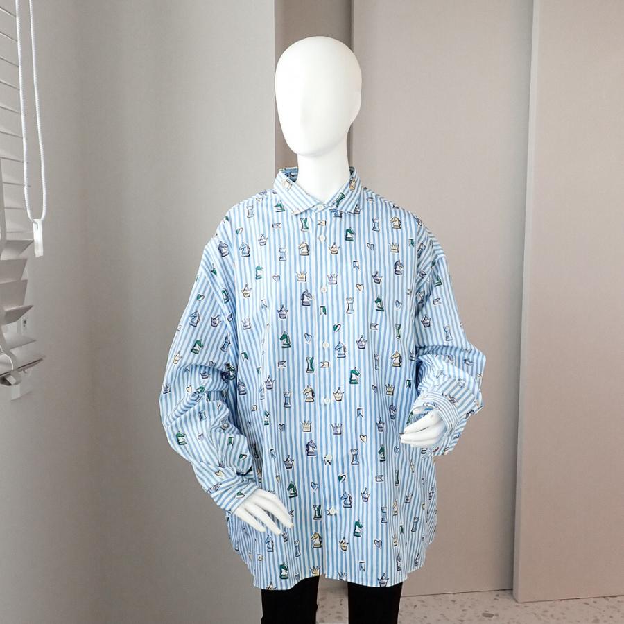 HERMES（エルメス） 美品 プレイグラウンド ストライプシャツ 22SS