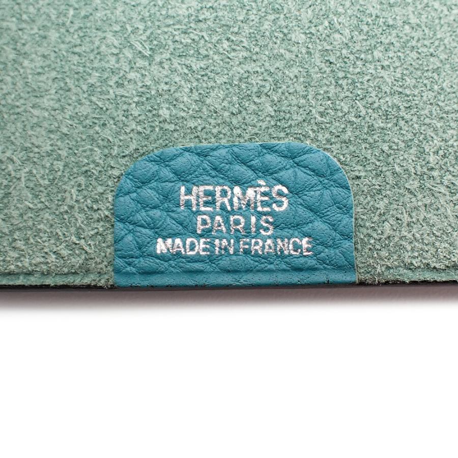 未使用品 HERMES エルメス ノートカバー ユリス ミニ リフィル付き H046000CK37 □I（2005年製造） ブルージーン ユニセックス HERMES（エルメス） 未使用品 ノートカバー ユリス ミニ リフィル付き