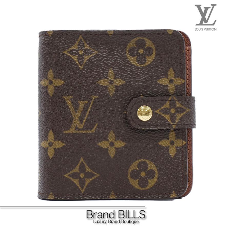 未使用品 LOUIS VUITTONルイ ヴィトン コンパクトジップ 二つ折り財布 