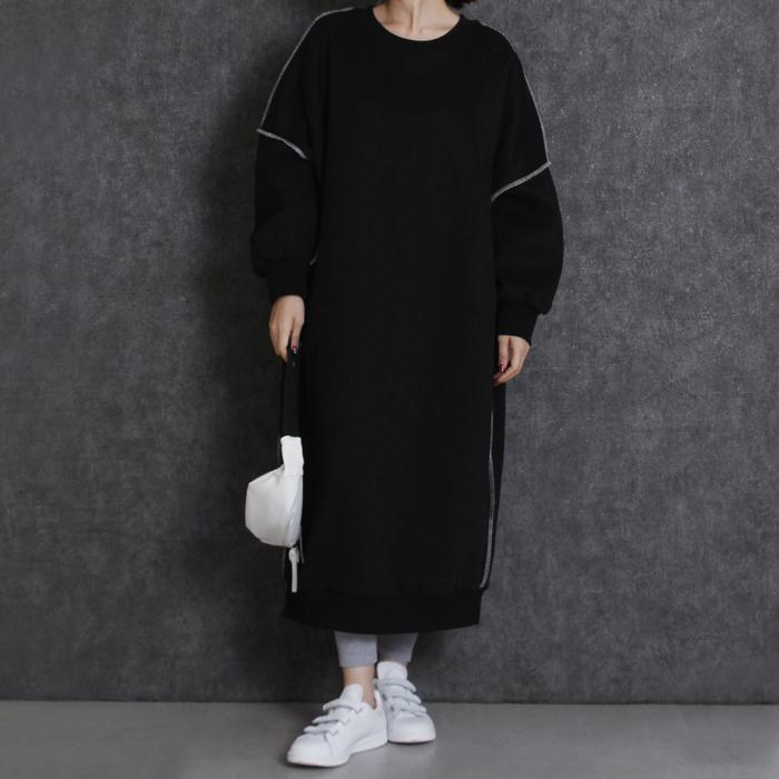 ワンピース 裏起毛 起毛 Martha マーサ 表裏 インサイドアウト ロングワンピ おうち着 ワンマイル 長袖 ロング丈 大人 上品 L 大きいサイズ ランチ 166 166 Lfo Love Fashion Outlet 通販 Yahoo ショッピング