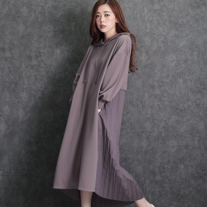 バックプリーツ パーカー ワンピース Martha Sneak マーサ スニーク ワンピ プリーツ スウェット長袖 ひざ丈 膝丈 L 大人 上品 旅行 L 大きいサイズ Lfo Love Fashion Outlet 通販 Yahoo ショッピング