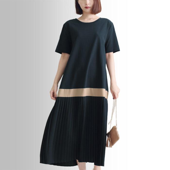 通販 ワンピース Tシャツ プリーツスカート Martha マーサ オーバーサイズ 部屋着 半袖 レディース ひざ丈 膝丈 ミモレ丈 大人 上品 L 大きいサイズ 167 Aynaelda Com