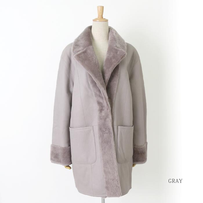 新作販売 SPRUNG FRERES リバーシブルムートンコート