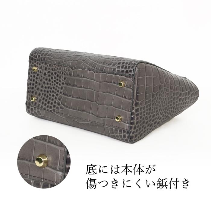 送料無料 ハンドバッグ レディース 本革 牛革 レザー クロコ型 送料無料 ハンドバッグ レディース 本革 牛革 レザー クロコ型
