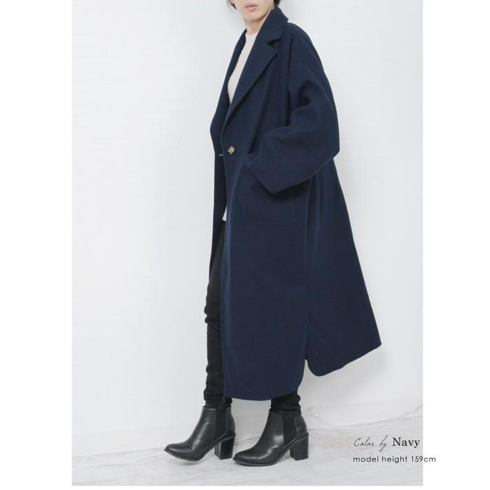 ロングコートレディース テーラード コート 上着 アウター チェスターコート ビッグシルエット 防寒 無地 サイドスリット ベージュ ネイビー 5578 5578 Lfo Love Fashion Outlet 通販 Yahoo ショッピング