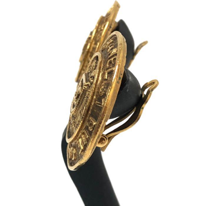 シャネル CHANEL ココマークイヤリング ヴィンテージ オールド 丸形 サークル ゴールド【中古】_3