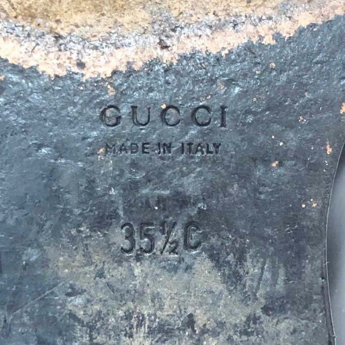 GUCCI（グッチ） ショートブーツ ラウンドトゥ ベルトデザイン モンク