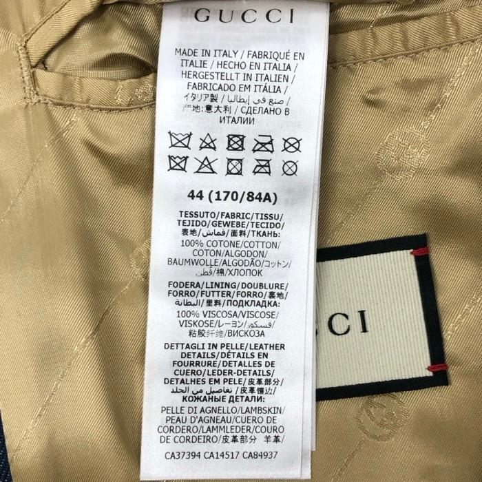 美品】GUCCI グッチ デニムパンツ ストレッチ インディゴブルー 44 