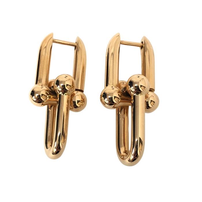 期間限定 ティファニー ハードウェア ミディアム リンク ピアス