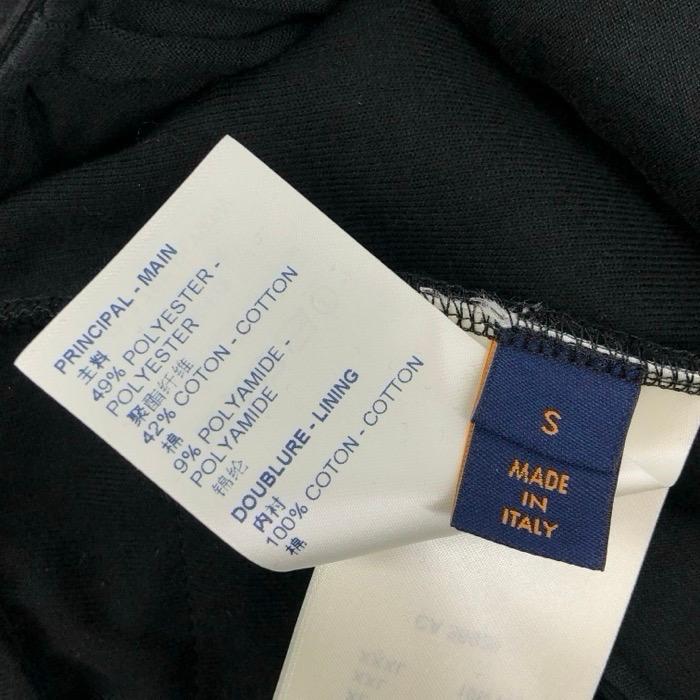 LOUIS VUITTON ルイ・ヴィトン フーデッド ラップケープコート FJC013YCV ポンチョ ウール/シルク ブラック ブラウン レディース 【中古】の画像