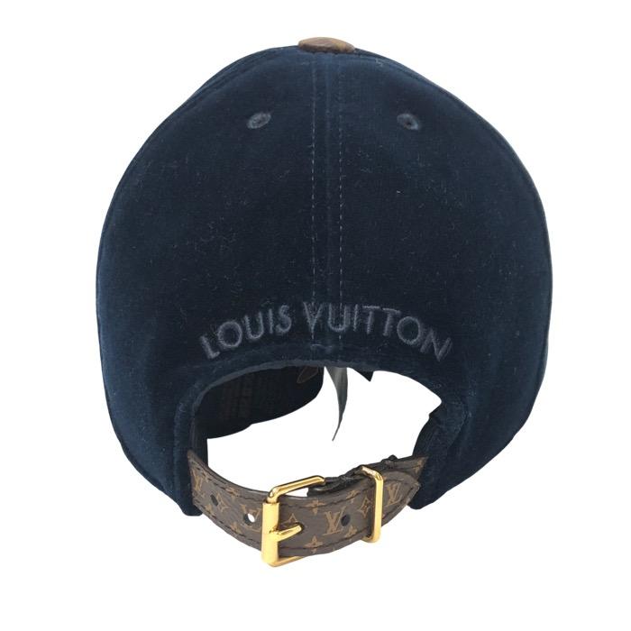 LOUIS VUITTON ルイ・ヴィトン LVタッチ 帽子 ベースボール M7791L キャップ コットン/シルク ブルーマリーヌ ユニセックス 【中古】_4