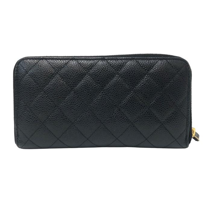 CHANEL（シャネル） マトラッセ ココマーク ラウンドファスナー 長財布 