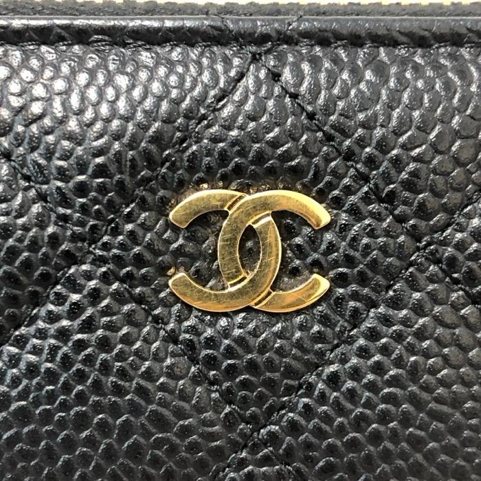 CHANEL（シャネル） マトラッセ ココマーク ラウンドファスナー 長財布 