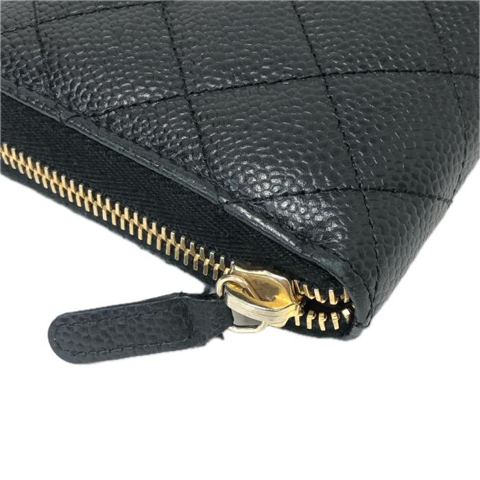 CHANEL（シャネル） マトラッセ ココマーク ラウンドファスナー 長財布 
