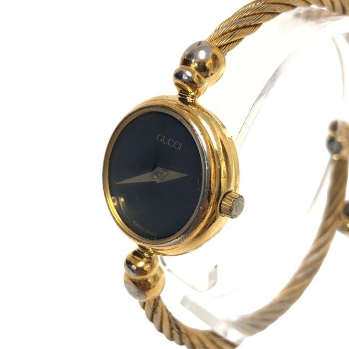 GUCCI腕時計 2700.2.L ブラックゴールドレディースグッチ GUCCI グッチ バングル ウォッチ 2700.2.L 腕時計 SS GP