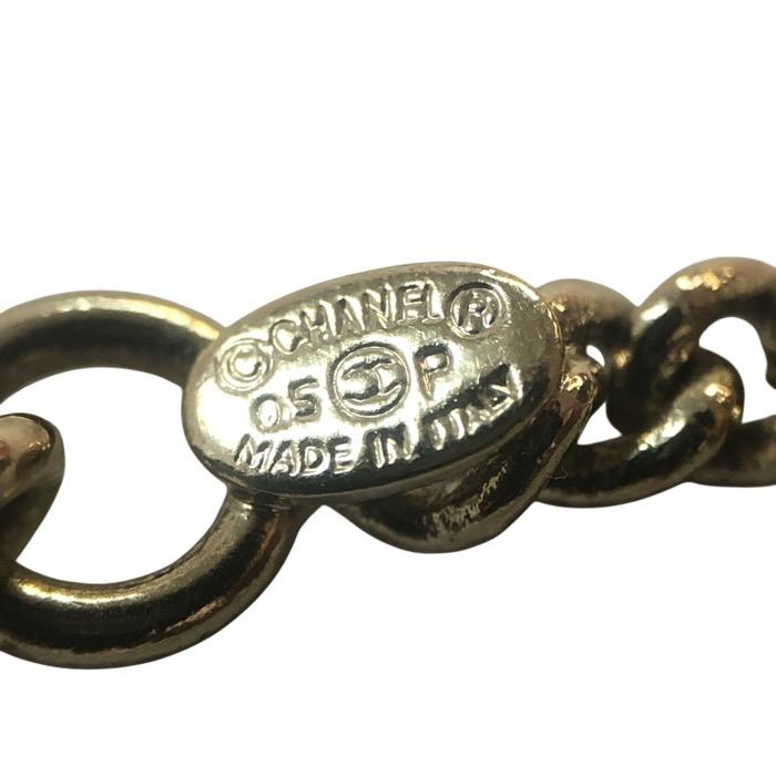 CHANEL シャネル カラーストーン リボンネックレス グリーン系 05P刻印【中古】レディース_8
