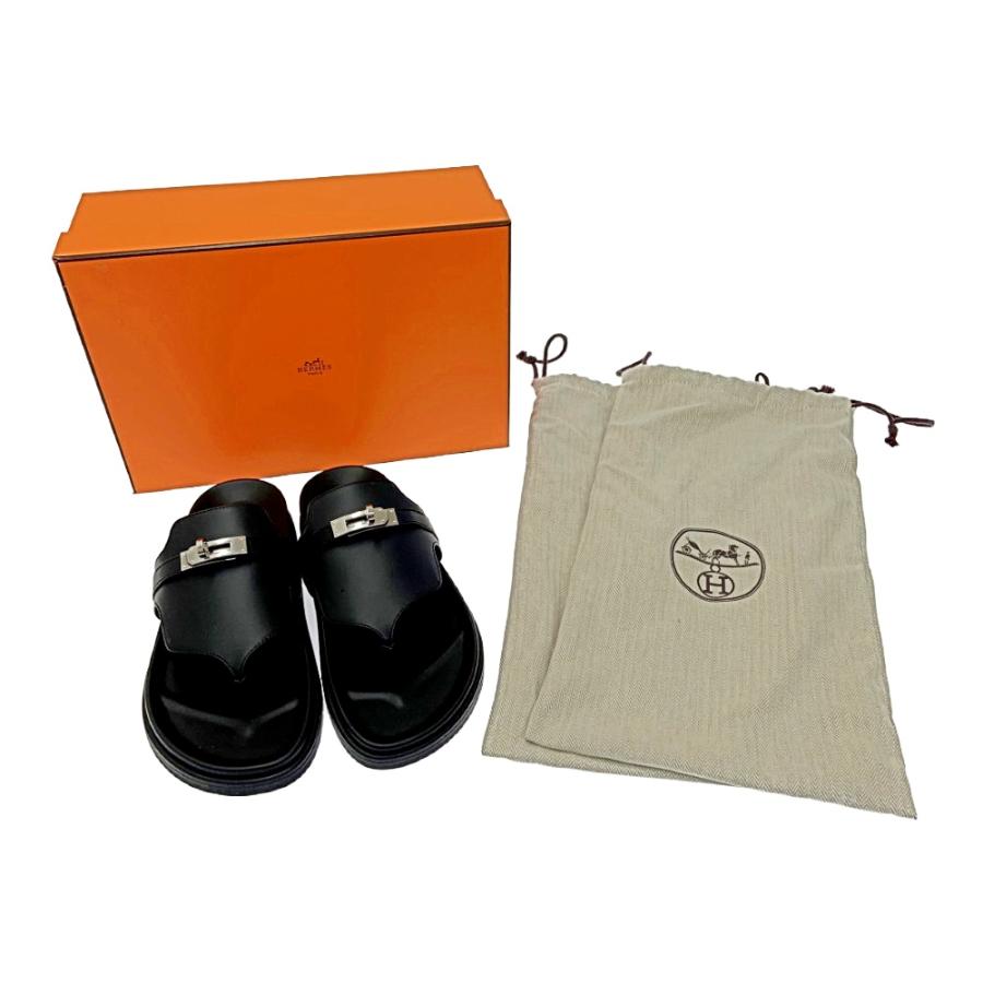 HERMES 【箱付き】 エルメス レザー ケリー アンピール サンダル 