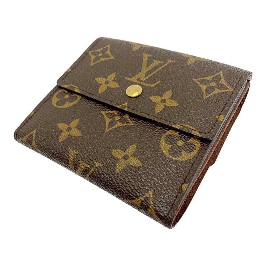 【美品】LOUISVUITTON二つ折り財布 モノグラム ブラウン M61652 LOUIS VUITTON ルイ・ヴィトン M61652 モノグラム PVC