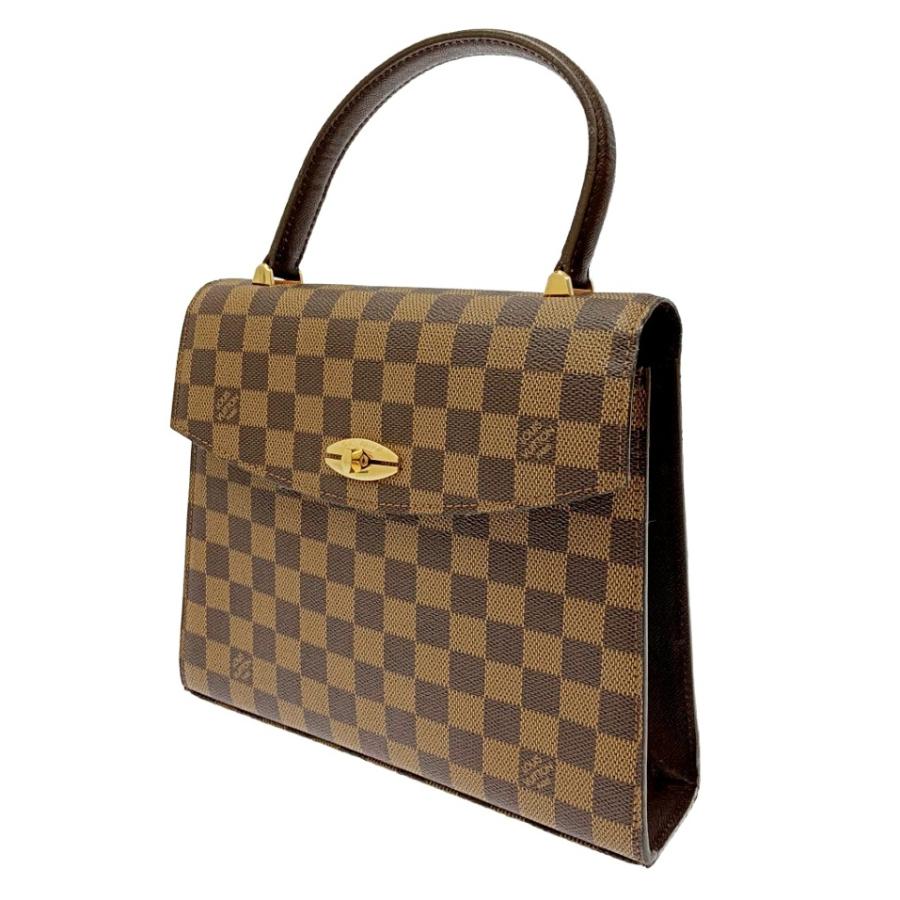 【ジャンク】 LOUIS VUITTON ルイ・ヴィトン N51379 ダミエ PVC マルゼルブ ハンドバッグ ブラウン 232001 ハンドバッグ｜brand-color｜02