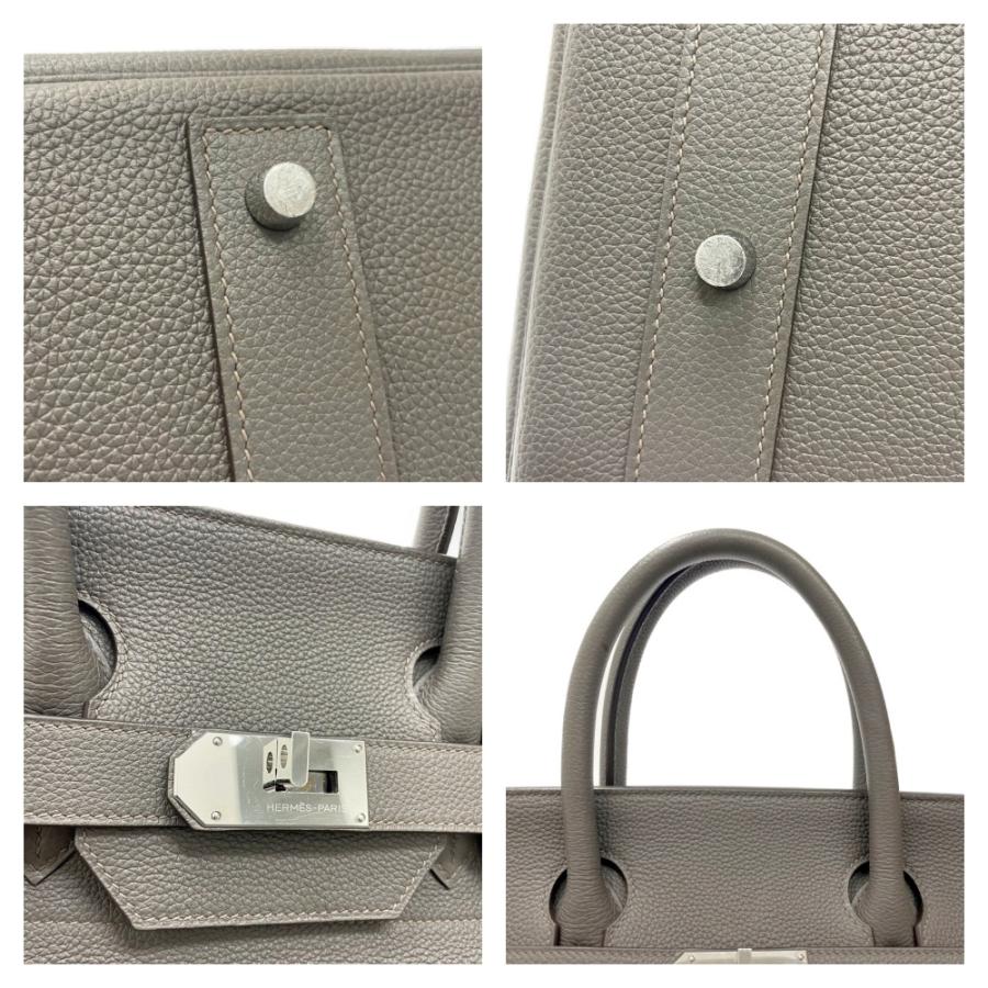 HERMES エルメス トゴ オータクロア50 シルバー金具 ハンドバッグ エタン Ｙ刻印 240113 ハンドバッグ｜brand-color｜08