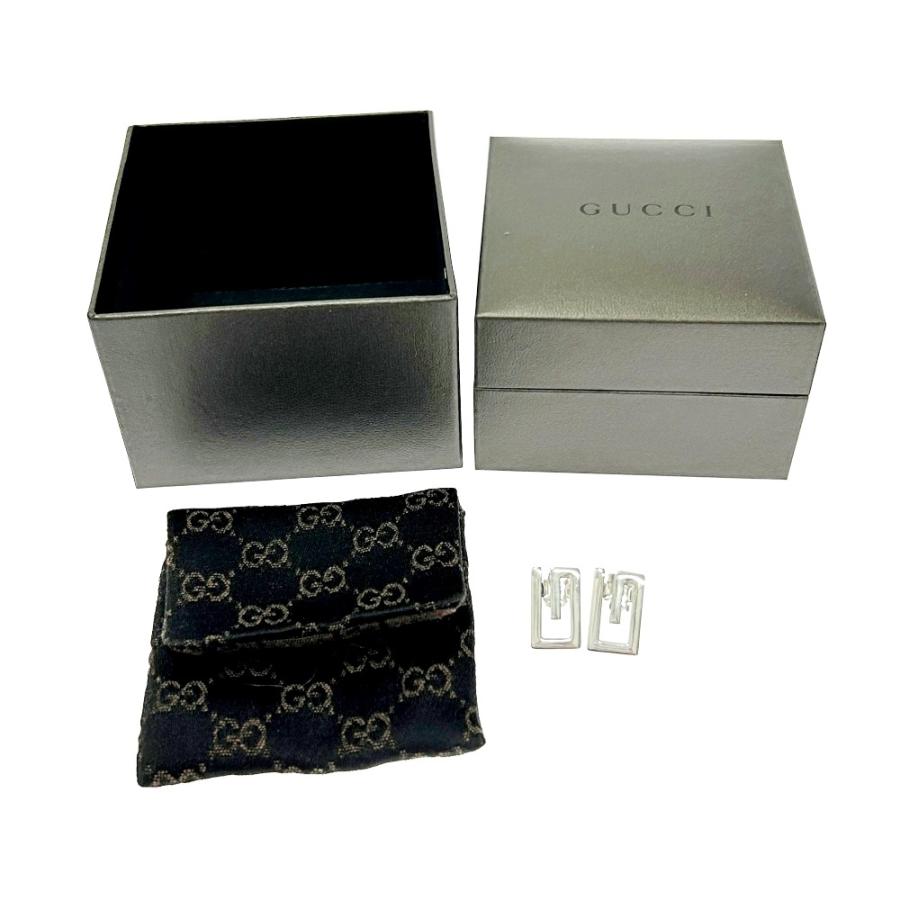 GUCCI（グッチ） 【箱付き】 シルバー Gロゴ ピアス 4.7g 925刻印