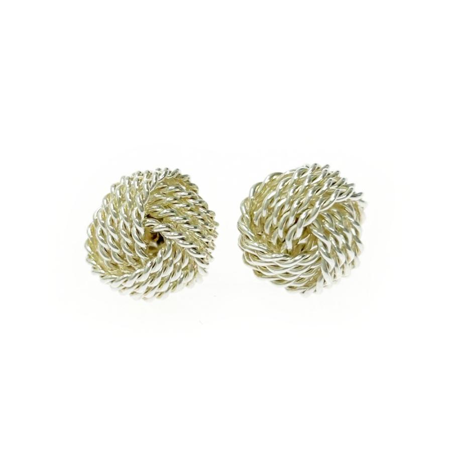TIFFANY&Co. ティファニー シルバー サマセット メッシュ ピアス 2.7g 