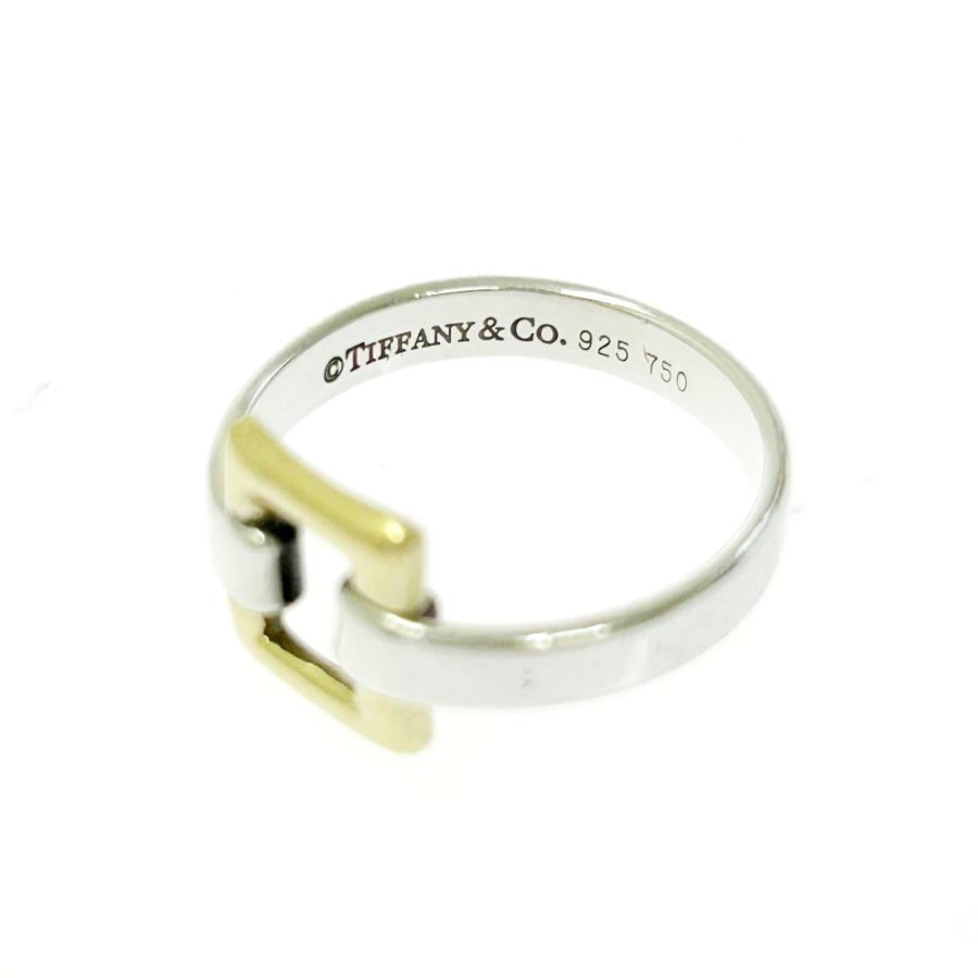 TIFFANY&Co.（ティファニー） シルバー ゴールド スクエア コンビ
