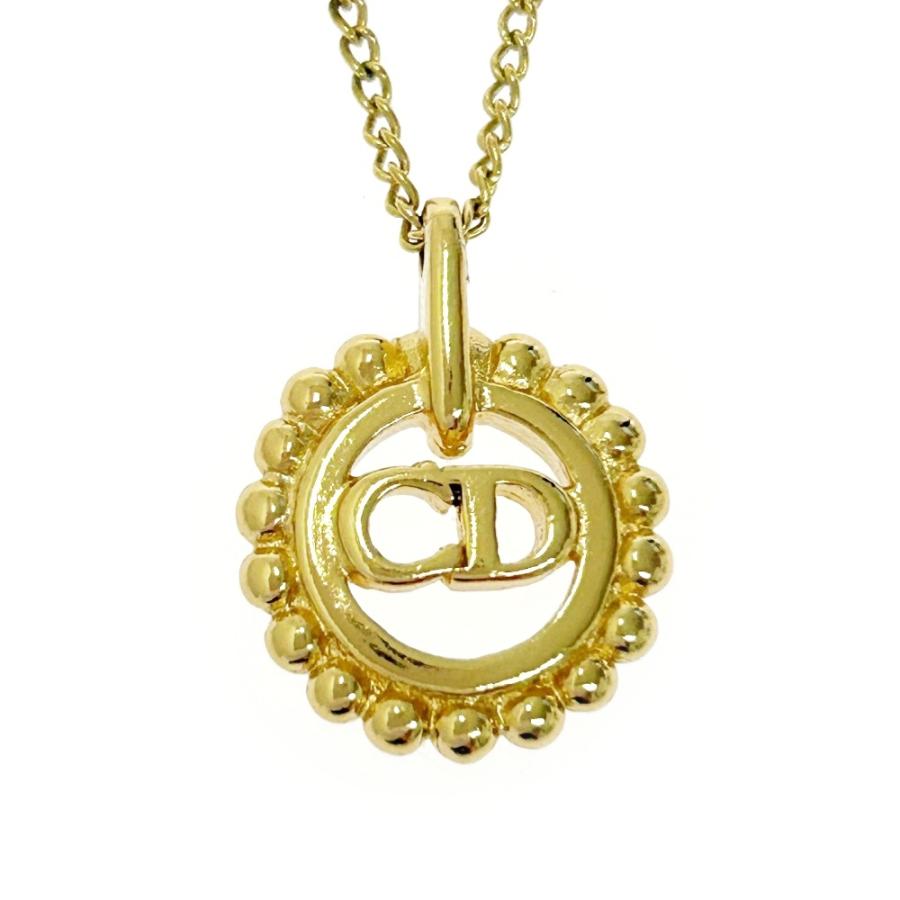 ●美品●　ディオール　ロング　ネックレス　CD　チェーン　ゴールド　アクセサリー DIOR ディオール CD ダイヤモンド チェーンリンク ネックレス