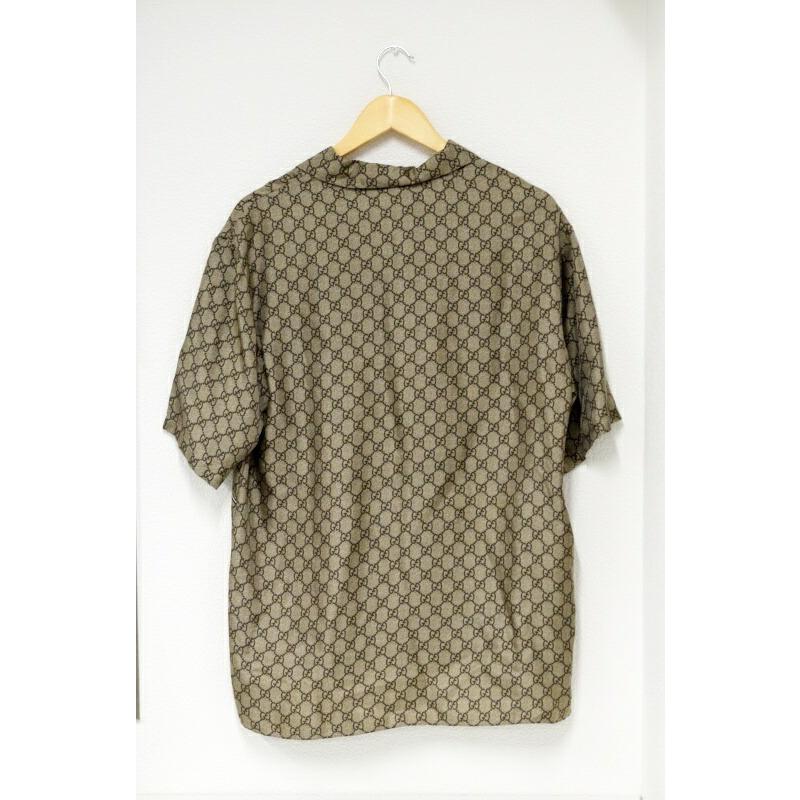 冬バーゲン 特別送料無料 ドナルドダックプリント シルク グッチ Gucci 展示品 メンズ 半袖シャツ ボウリングシャツ シャツ カジュアルシャツ Www Solidarite Numerique Fr