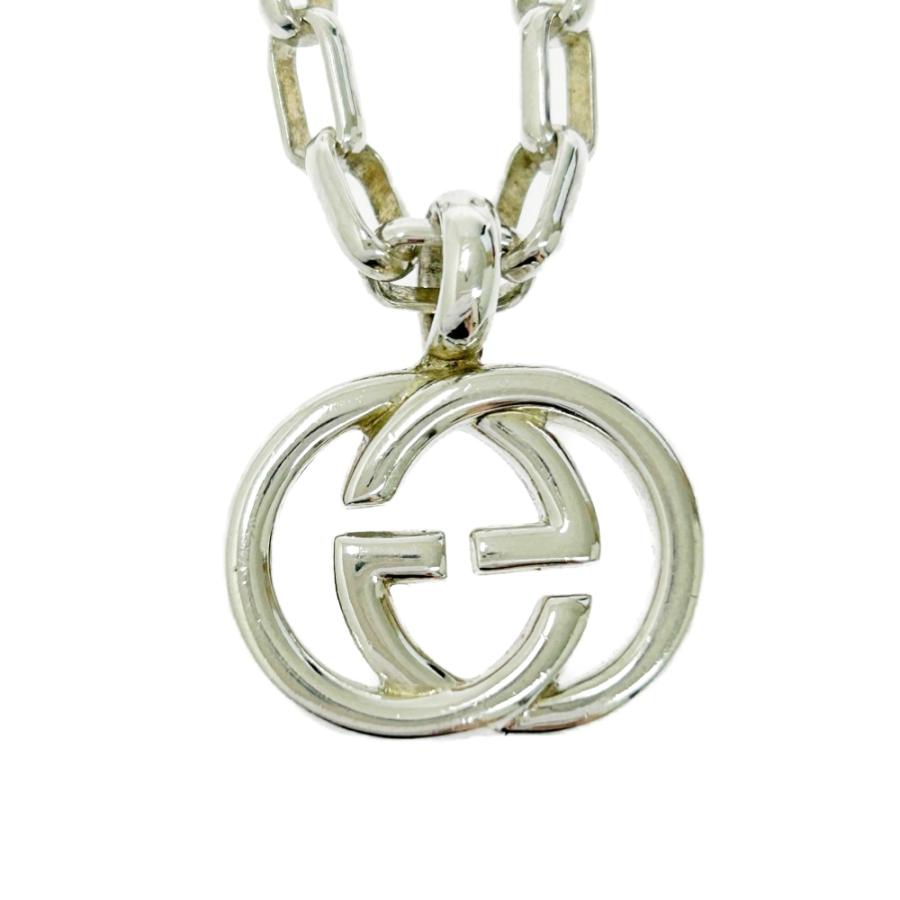 GUCCI グッチ シルバー インターロッキングG ネックレス 21.5g