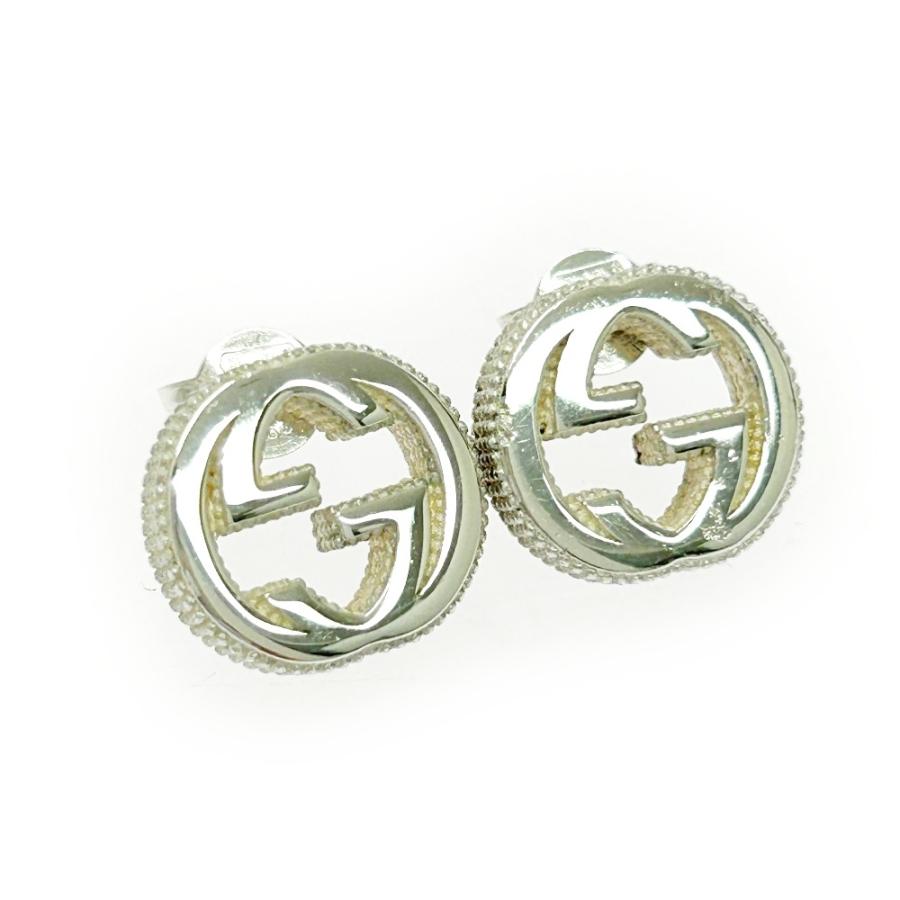 gucci インターロッキングG　ピアス GUCCI（グッチ） 【箱付き】 シルバー インターロッキングG ピアス 5.7