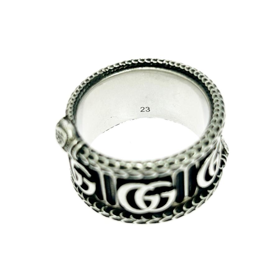 GUCCI（グッチ） シルバー ダブルG スネーク リング 16.8g 925刻印