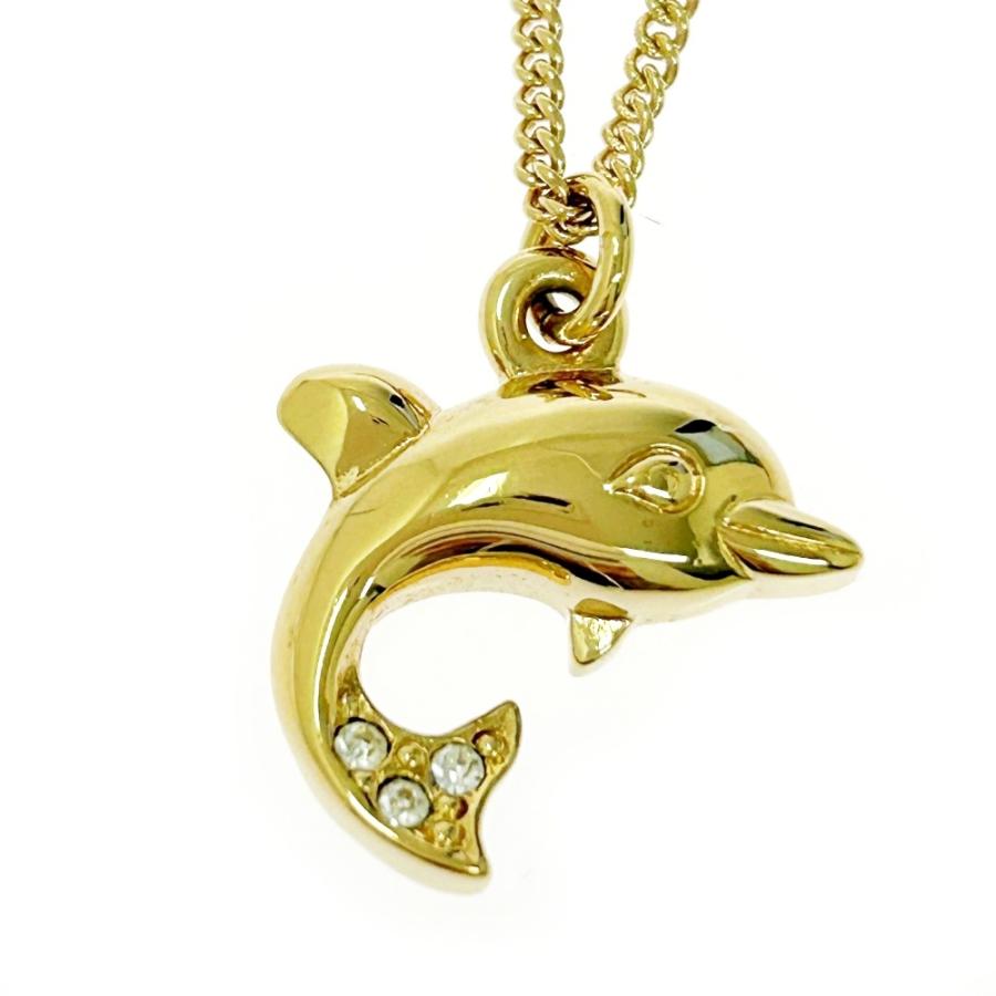 Christian Dior クリスチャンディオール GP ラインストーン イルカ