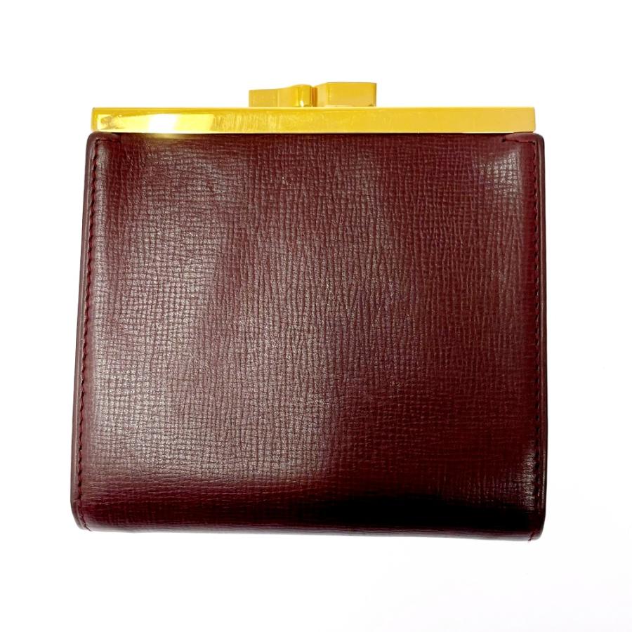 箱付き】 CARTIER カルティエ レザー マストライン 三つ折り財布