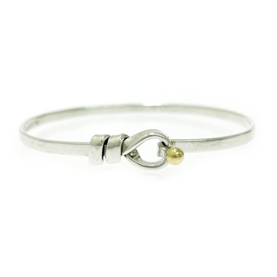 TIFFANY&Co.（ティファニー） シルバー ゴールド フック&アイ バングル