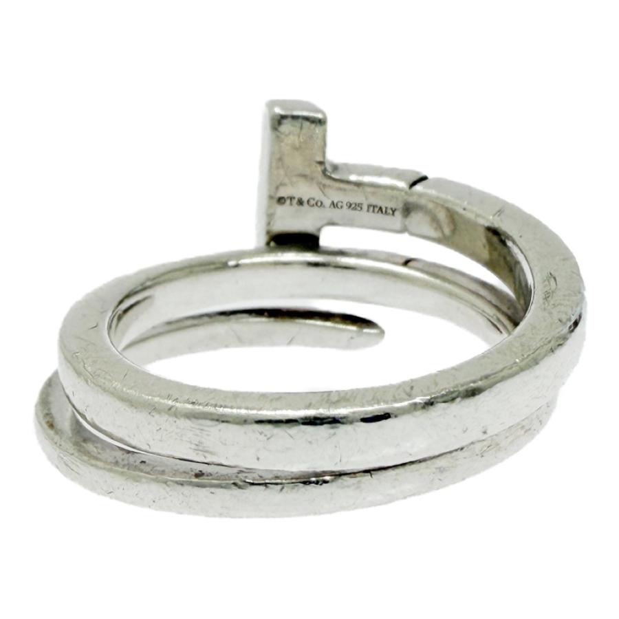 Tiffany & Co. 925シルバーリング T & Co. 5号 TIFFANY&Co.（ティファニー） シルバー Tスクエアラップ リング 5.0g