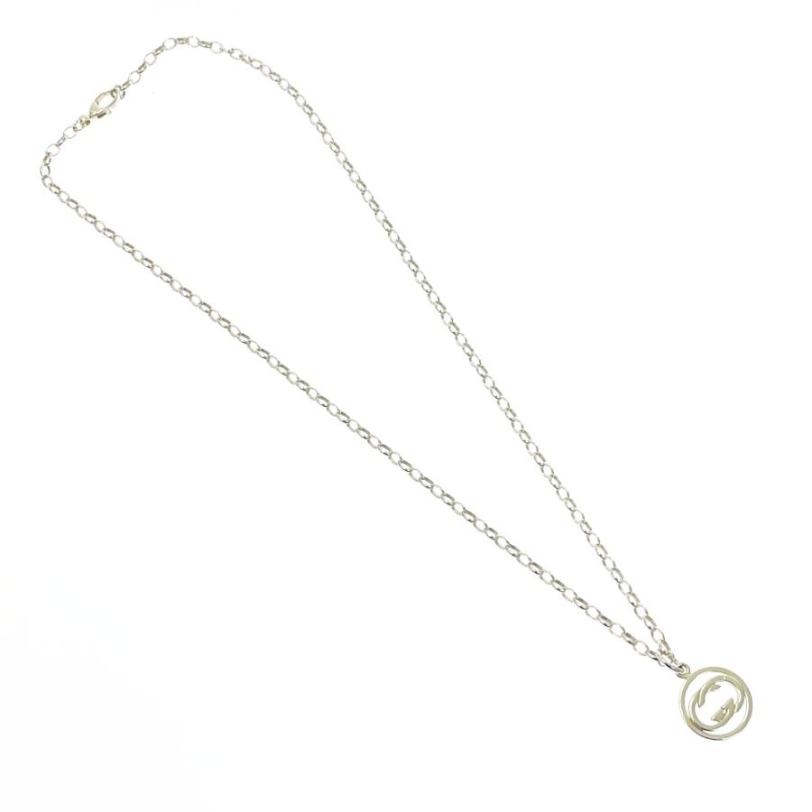 GUCCI グッチ シルバー インターロッキングネックレス 15.3g 925刻印