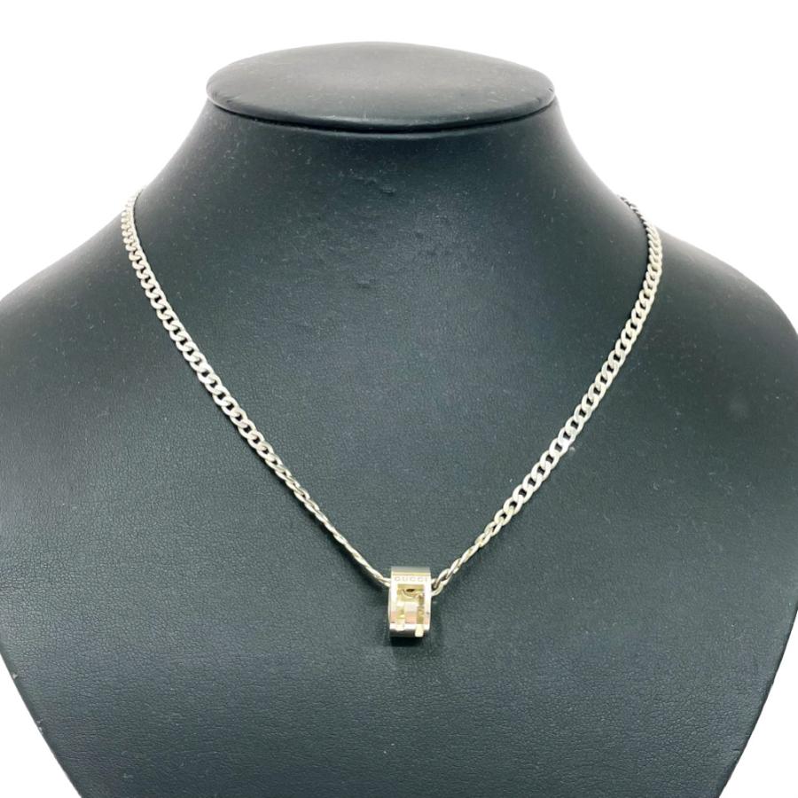 GUCCI（グッチ） 【箱付き】 シルバー Gリング ネックレス 16.6g 925