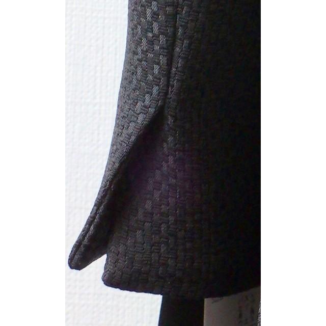 日本製　米沢織　変形タックショールカラー ジャケット+スカート スーツの画像