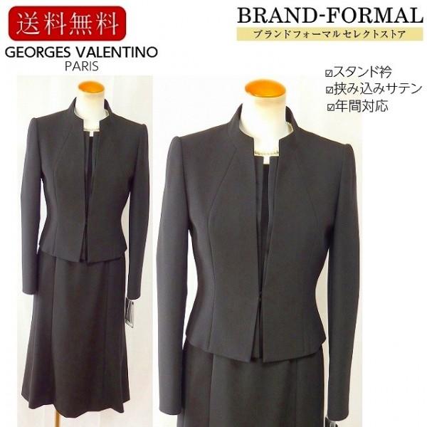 Georges バレンチノ Valentino ジョルジュ バレンチノ 挟み込みサテン ワンピーススーツ スタンドカラー衿 オールシーズン対応 アンサンブル のレディースフォーマルの通販 販売 ジョルジュ ブランドフォーマルセレクトストア
